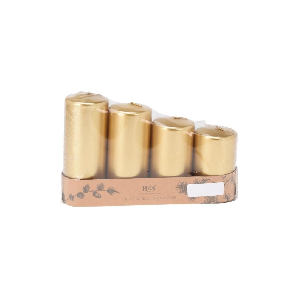 SET 4 CANDELE ORO H15-13-11-10